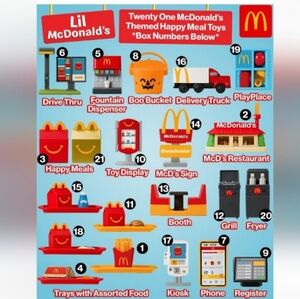 Apple Slices McDonald's Happy Meal Toy Collection - Red and Yellow #18
